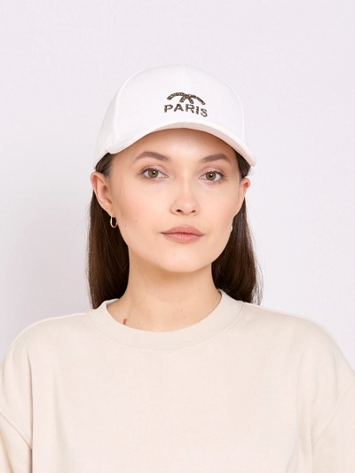 Royalfashion Dámska čiapka s br názvom a zdobením rhinestones