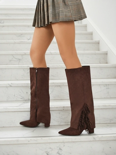 Ženski eko semiš škornji z zgornjim delom Rimolea