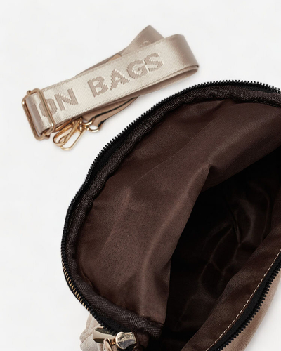 Royalfashion Béžová malá dámska kabelka z ekokože