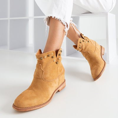 Hnedé topánky s zakrytým klinom Bruneo - Obuv