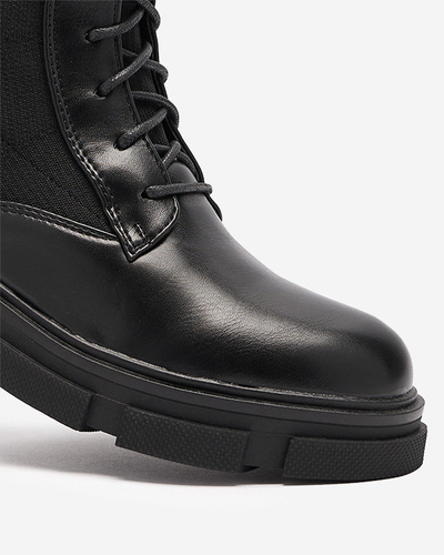 OUTLET Čierne dámske vysoké čižmy Lappa- Footwear