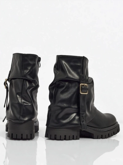 Visoki ženski gležnarji iz eko usnja Lunara