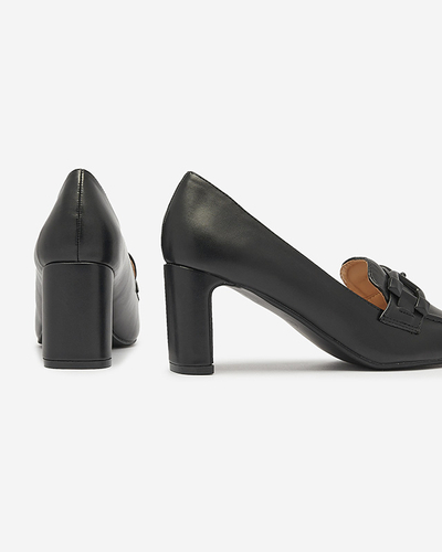 Dámske mokasíny v čiernej farbe Mokwell-Footwear