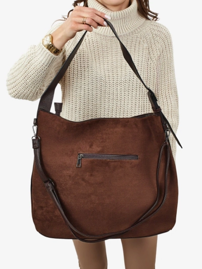 Ženska shopper torbica iz eko semiša Donenn