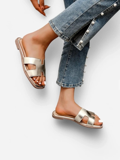 Royalfashion Dámske šľapky s plochou podrážkou Eval