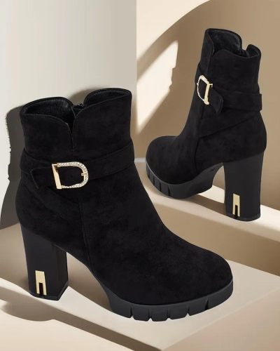 Royalfashion Dámske kozačky na vysokom podpätku Molin