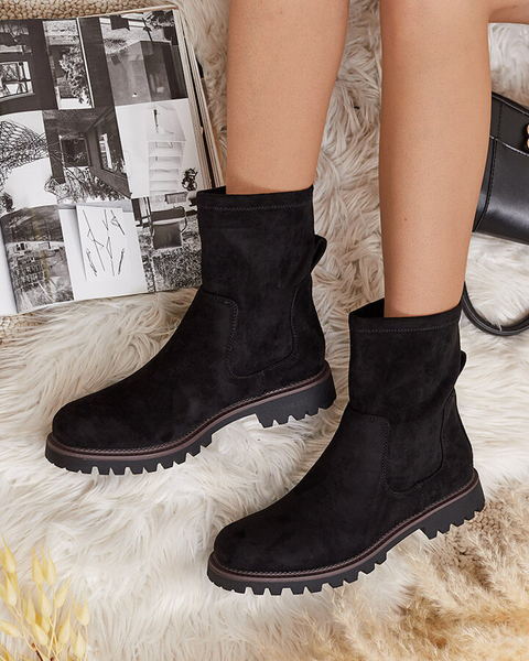 Royalfashion Dámske čižmy Gebimma z eko-semišu