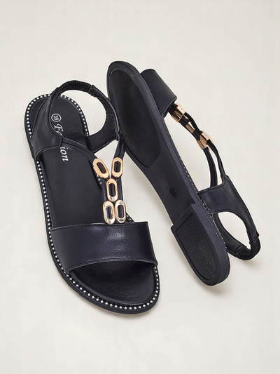 Royalfashion Ženski sandali z okrasnimi paščki Siena Glow