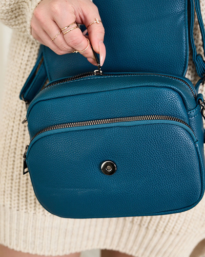 Dámska malá kabelka Royalfashion v modrej farbe