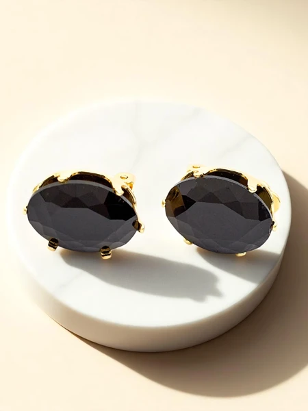 Royalfashion Ženski uhani na sponke s kristali