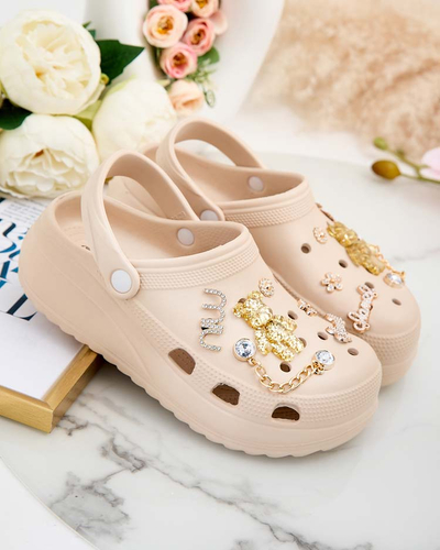 Royalfashion Dámske gumené žabky s ornamentmi Fescas