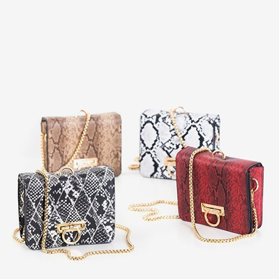 Malá kabelka z hadej kože v béžovej farbe - Kabelky