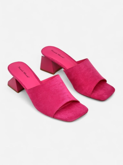 Royalfashion Dámske šľapky s ozdobnými podpätkami Vollatie