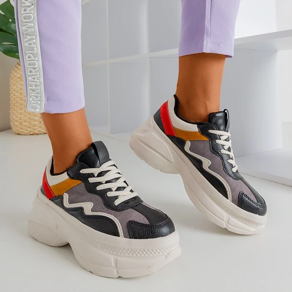 Dámské vícebarevné boty na platformě Dabi - Obuv