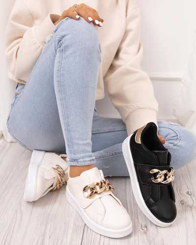 Krémové dámske nazúvacie športové topánky Derera - Obuv