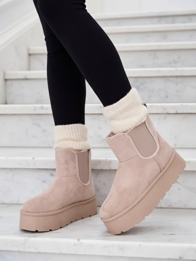 Royalfashion Dámske krátke čižmy Nomas a'la snow boots