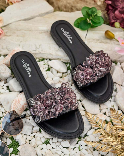 Royalfashion Dámske žabky Loberra s kamienkami
