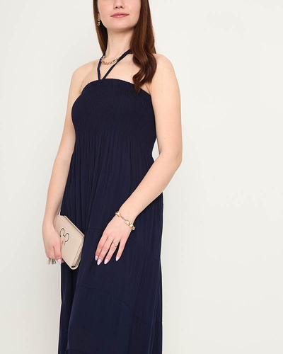 Námornícke midi šaty PLUS SIZE - Oblečenie