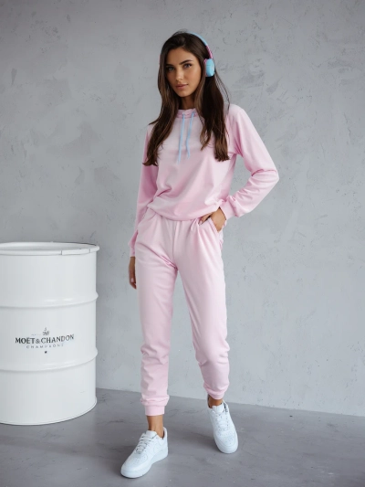 Royalfashion Dámsky teplákový set v zamatovom štýle