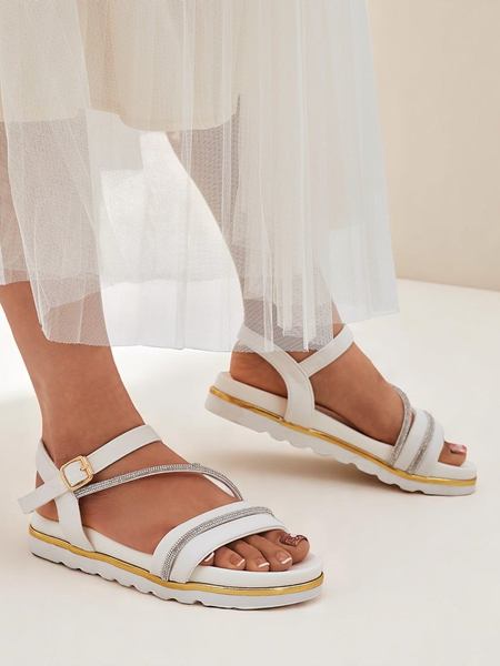 Royalfashion Dámske sandále na platforme s kamienkami Magnol