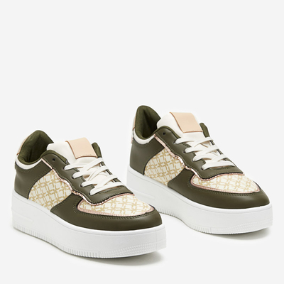 Zelená dámska športová obuv s potlačou Glou - Obuv