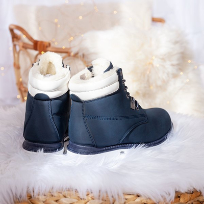 Tmavomodré turistické topánky s izoláciou North Land - Obuv