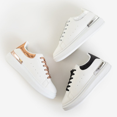 Čierna a biela dámska športová obuv Pamelia - Oblečenie