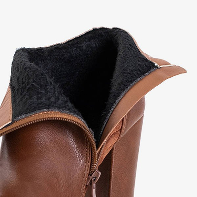 Dámske členkové topánky s ozdobným ťavým zipsom Santiago - Obuv