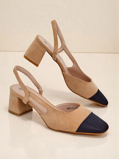 Royalfashion Ženski salonarji z nizko peto z okrasno konico Eleganzo