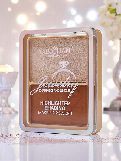 Zvýrazňovač a bronzer v kompaktnom balení pre tvár