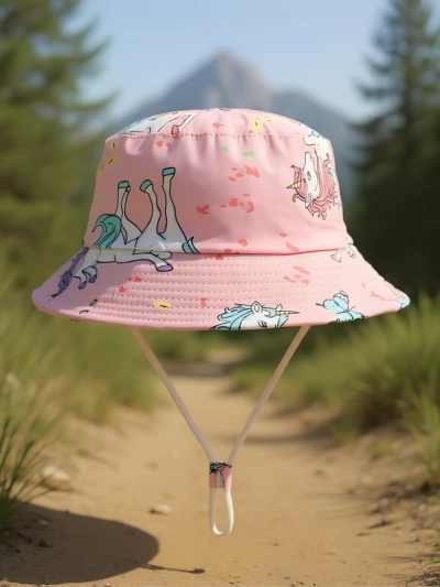 Royalfashion Detský klobúk s veselými nášivkami