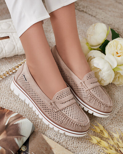 Royalfashion Ažurové dámske mokasíny Leteller