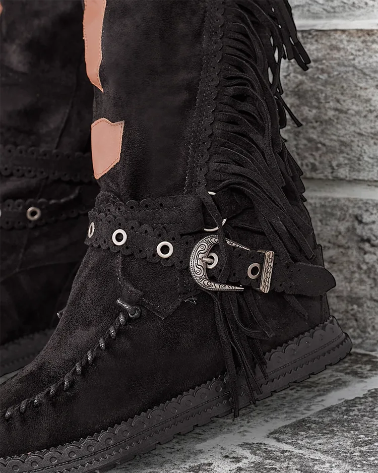 Royalfashion Dámske čižmy so skrytou kotvou Indio