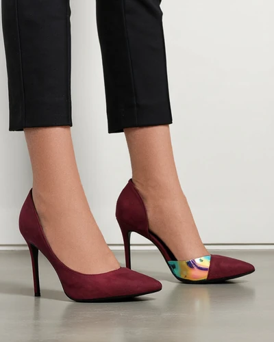 Royalfashion Dámske lodičky s mašľou a holografickým vložkou Dremtru