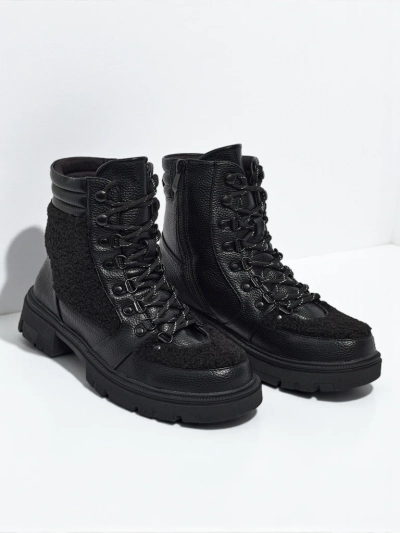 Ženski delavski škornji s krznom Ardella