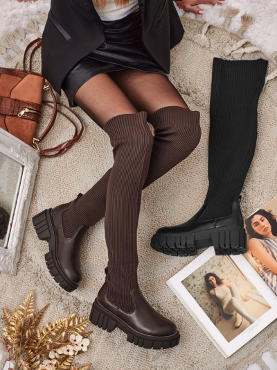 Ženski natikaški škornji Obsidian Rose