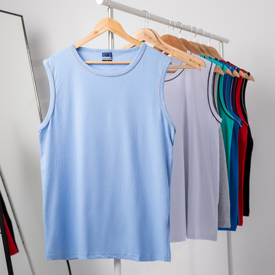 Pánska svetlo modrá košeľa bez rukávov - oblečenie