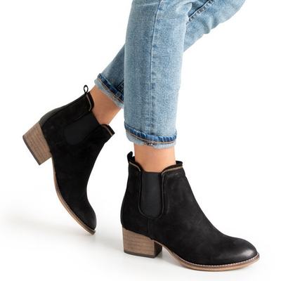 Čierne ploché topánky Betha - Topánky