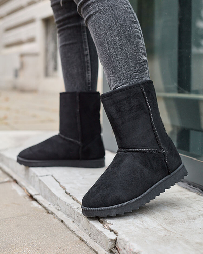 Royalfashion Čierne čižmy a'la snow boots pre ženy Leaner