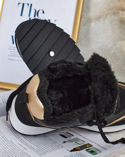 Royalfashion Zateplené dámske tenisky s kožušinou Ozzix