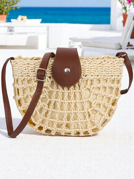 Royalfashion Malá slamená kabelka pre ženy Boho Mini