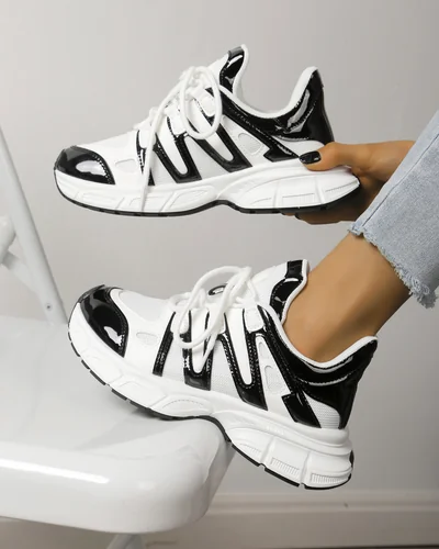 Royalfashion Dámske športové tenisky na hrubšej podrážke Loness