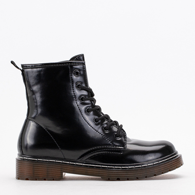 Čierne dámske pracovné oblečenie z ekokože Erazma - obuv