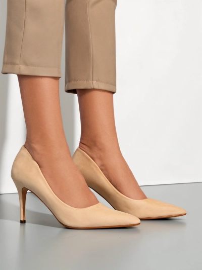 Royalfashion Dámske ekologické semišové lodičky Scazze