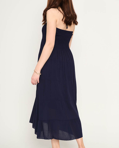 Námornícke midi šaty PLUS SIZE - Oblečenie