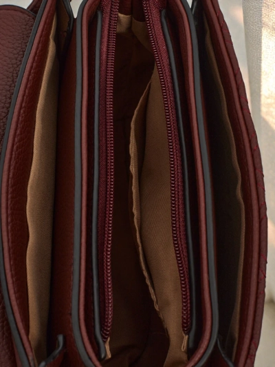 Ženska Torbica Luna Bordowa Ekološka Elegantna za Vsak Dan