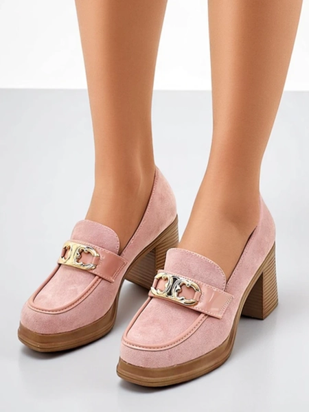 Royalfashion Dámske mokasíny na blokovom podpätku Qeroy