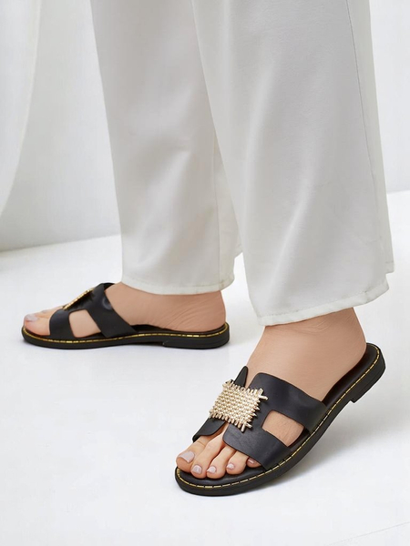 Royalfashion dámske ozdobné šľapky Crattes