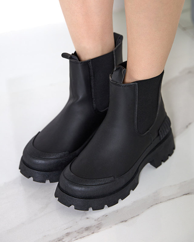 Čierne dámske nazúvacie čižmy Sisepi- Footwear