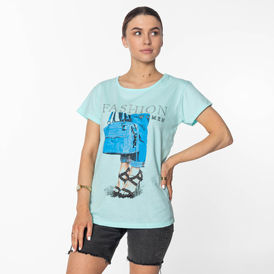 Mätové dámske tričko s potlačou FASHION-Clothing